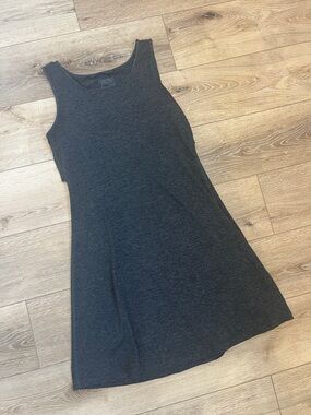 Patagonia Sleeveless Dark Gray Heathered Tank Dress S